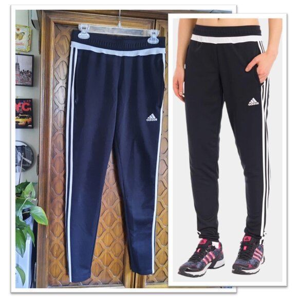 ADIDAS Climacool Tiro 15 Soccer Track Pants Style M64030 - Black/White, S - Picture 16 of 16